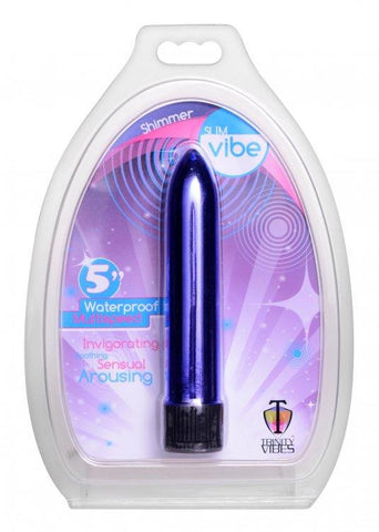 5 Inch Slim Vibe Packaged - Purple