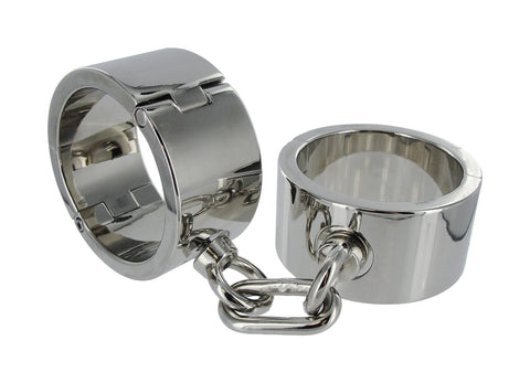 Chrome Wrist Shackles - SmallMedium