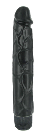 The Tower 9.5 Inch Vibrating Dildo - Black