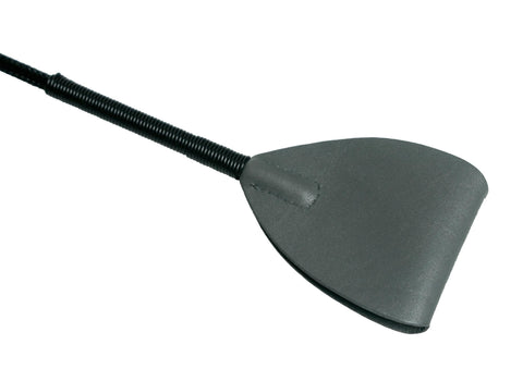 Shadow Grey Leather Riding Crop