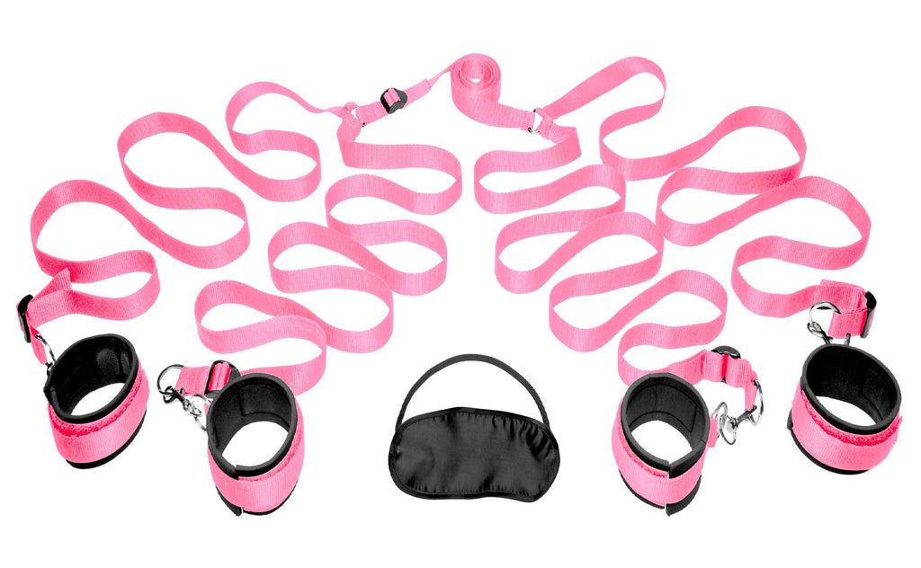 Frisky Pink Bedroom Restraint Kit