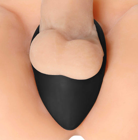 Taint Teaser Silicone Cock Ring and Taint Stimulator - 2 Inch