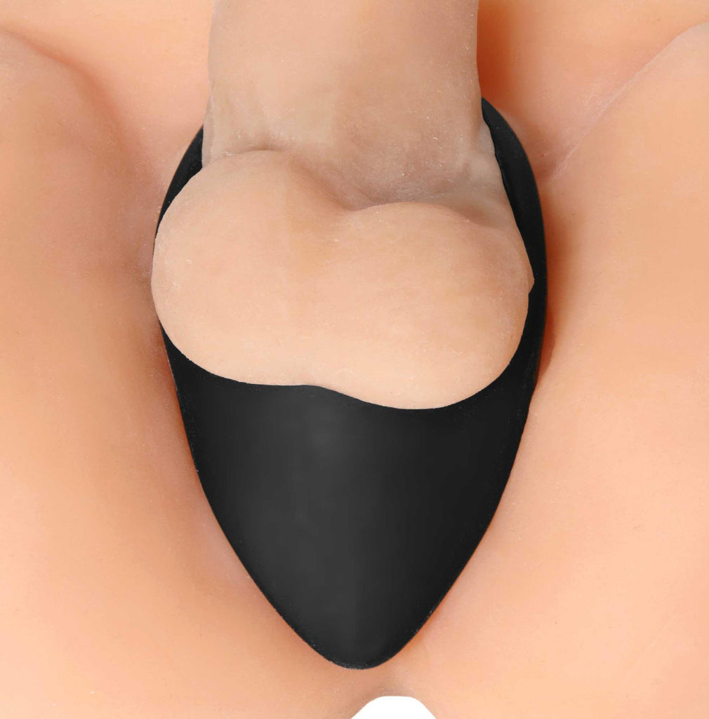 Taint Teaser Silicone Cock Ring and Taint Stimulator - 1.75 Inch