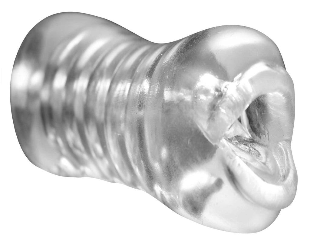 Palm-Tec Luxe Lips Beaded Clear Stroker