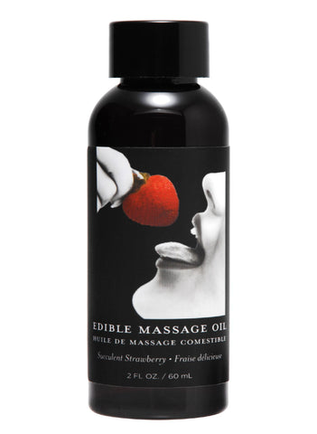 2 Ounce Edible Massage Oil- Strawberry