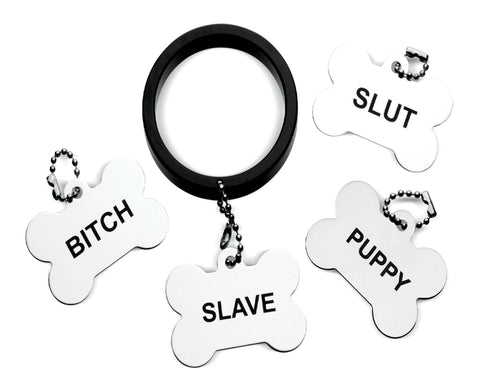 Recruit Aluminum Cock Ring with 4 Dog Tags