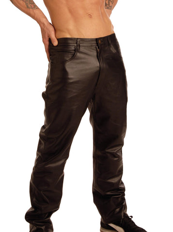 Mens Leather Pants- 38 Inch Waist