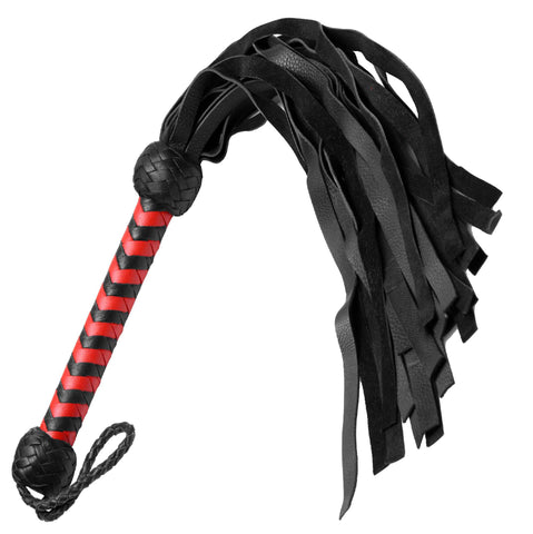 Strict Leather Flogger- Red