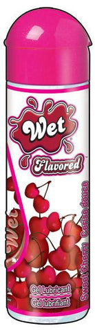 Wet Flavored Gel Lubricant 3.5 oz Bottle Cherry